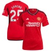 Maillot de Supporter Manchester United Sancho 25 Domicile 2023-24 Pour Femme